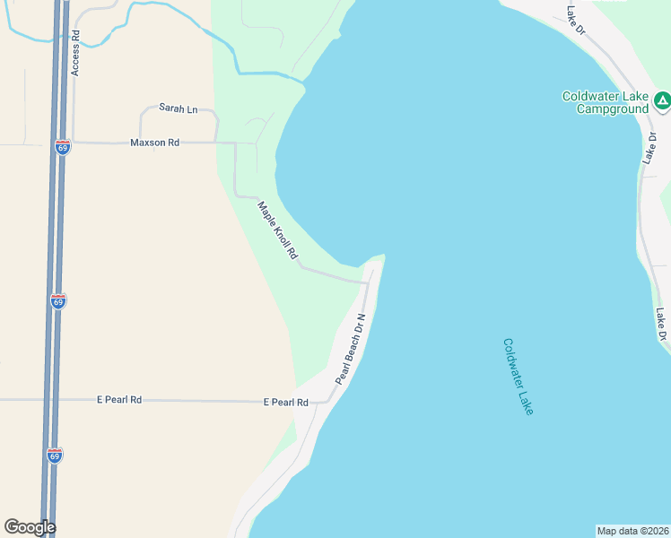 map of restaurants, bars, coffee shops, grocery stores, and more near 563 Maple Knoll Road in Coldwater