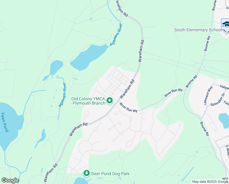 map of restaurants, bars, coffee shops, grocery stores, and more near 245 Wareham Road in Plymouth