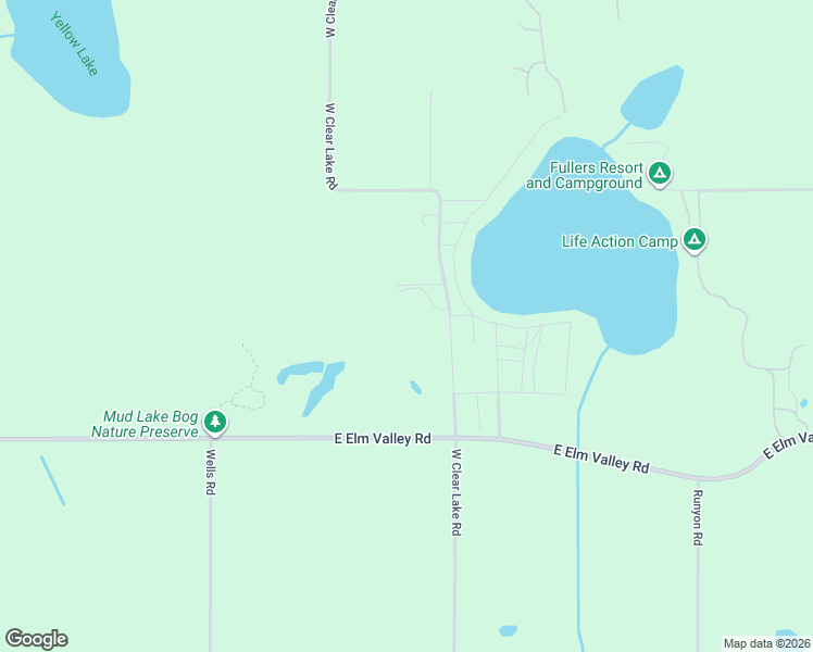 map of restaurants, bars, coffee shops, grocery stores, and more near 15892 West Clear Lake Road in Buchanan