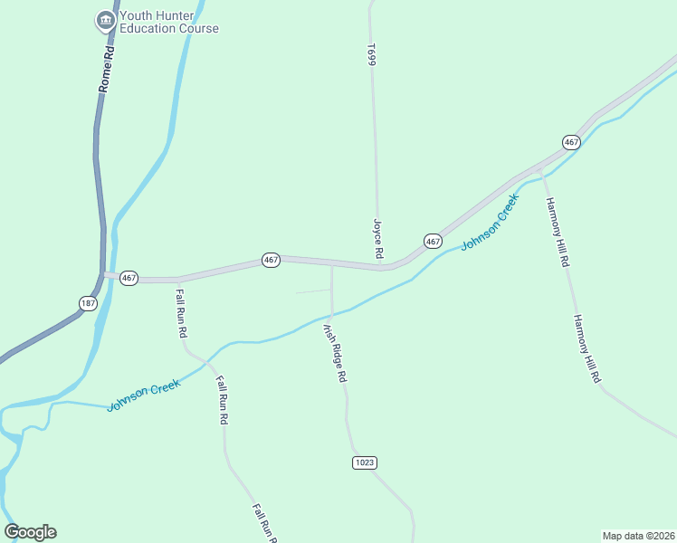 map of restaurants, bars, coffee shops, grocery stores, and more near 542 Pennsylvania 467 in Wysox