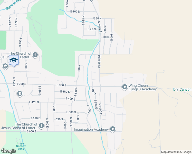 map of restaurants, bars, coffee shops, grocery stores, and more near 993 East 270 South in Smithfield