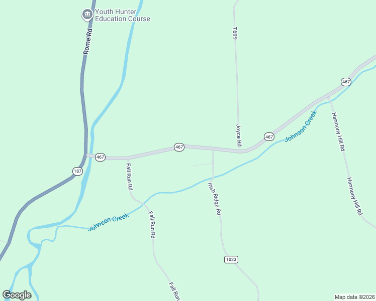 map of restaurants, bars, coffee shops, grocery stores, and more near 489 Pennsylvania 467 in Wysox