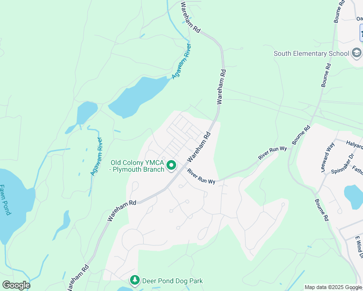 map of restaurants, bars, coffee shops, grocery stores, and more near 245 Wareham Road in Plymouth
