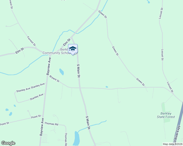 map of restaurants, bars, coffee shops, grocery stores, and more near 74 South Main Street in Berkley