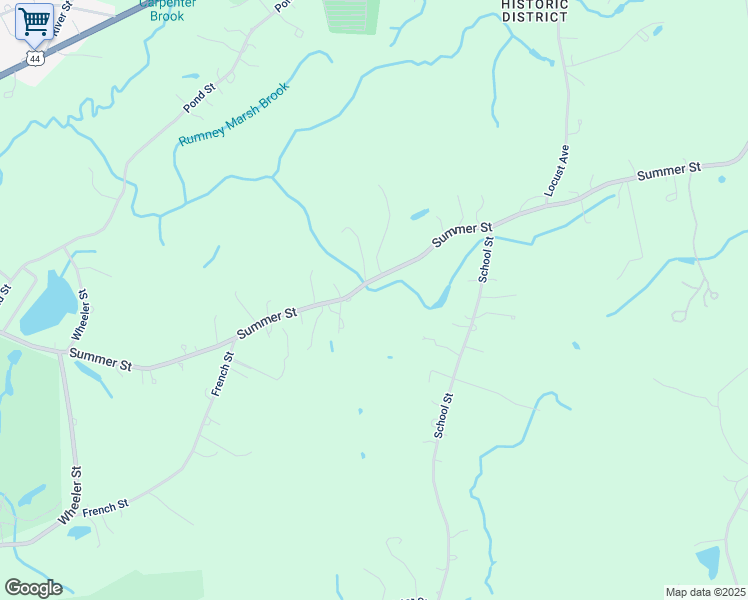 map of restaurants, bars, coffee shops, grocery stores, and more near 129 Summer Street in Rehoboth