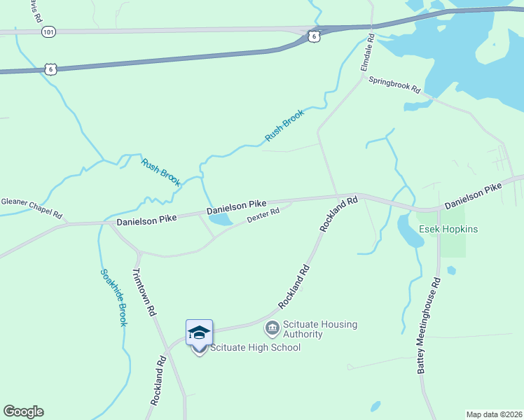 map of restaurants, bars, coffee shops, grocery stores, and more near 30 Dexter Road in Scituate