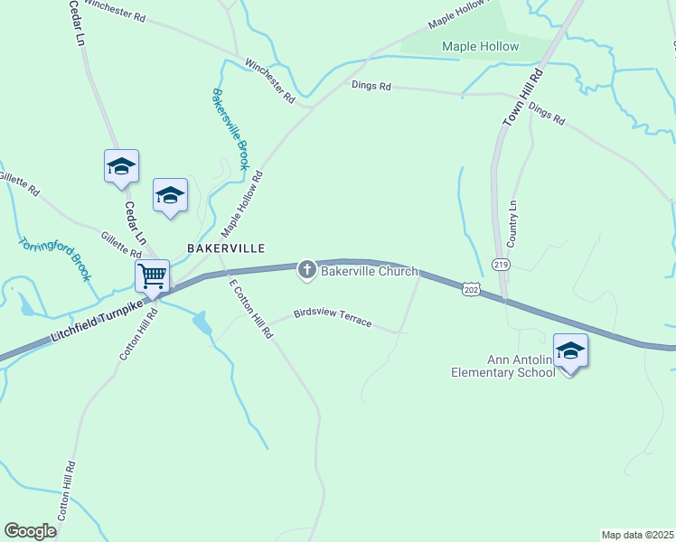 map of restaurants, bars, coffee shops, grocery stores, and more near 1067 Litchfield Turnpike in New Hartford
