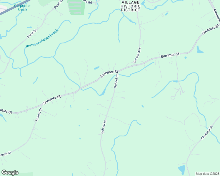 map of restaurants, bars, coffee shops, grocery stores, and more near 18 School St in Rehoboth