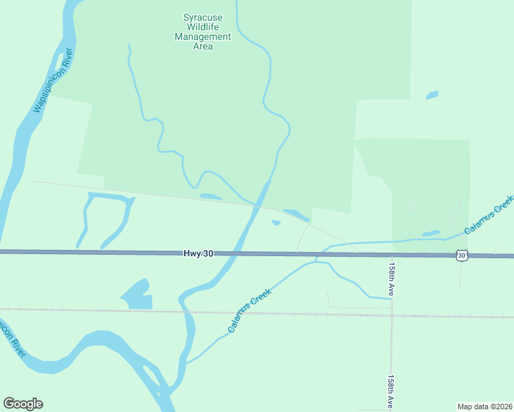 map of restaurants, bars, coffee shops, grocery stores, and more near 1570 Lincoln Highway in Calamus