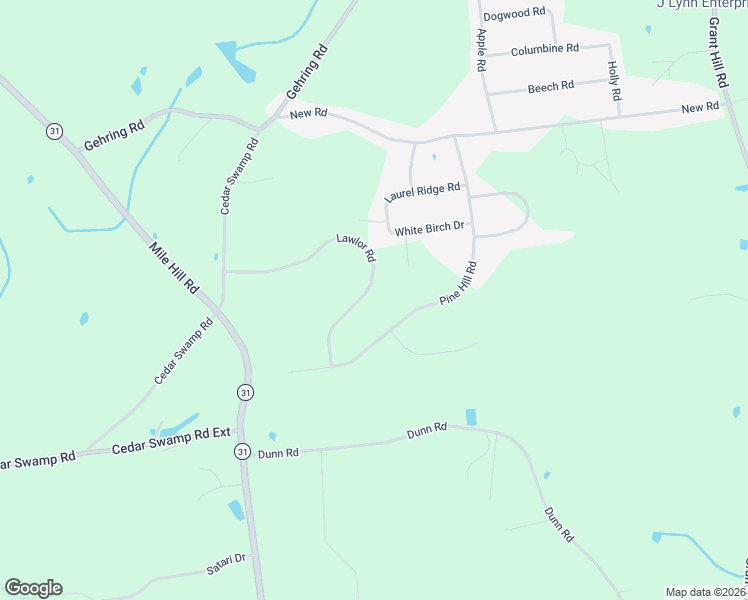 map of restaurants, bars, coffee shops, grocery stores, and more near 95 Lawlor Road in Tolland