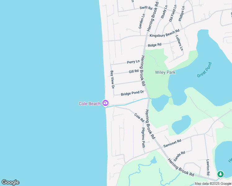 map of restaurants, bars, coffee shops, grocery stores, and more near 8 Bay View Drive in Eastham