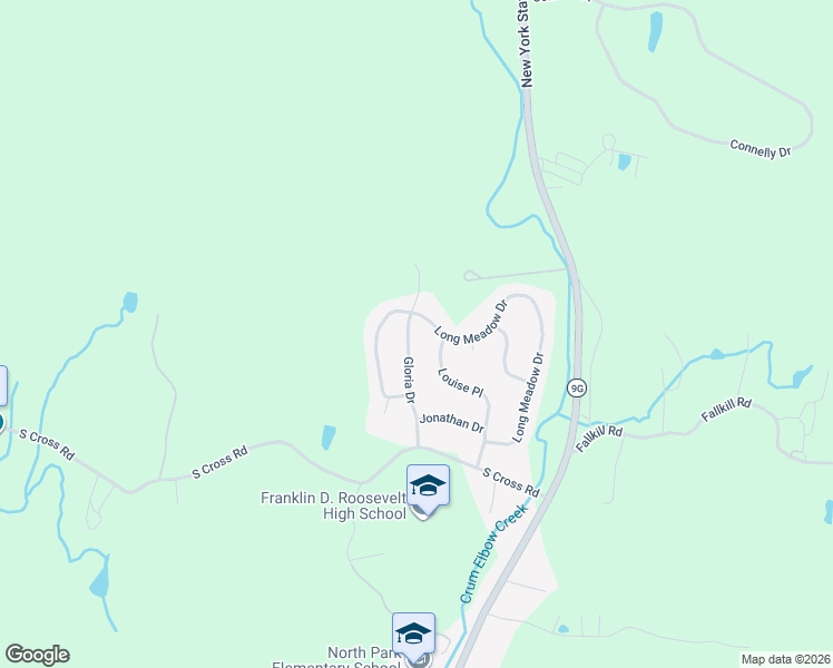 map of restaurants, bars, coffee shops, grocery stores, and more near 66 Long Meadow Drive in Staatsburg