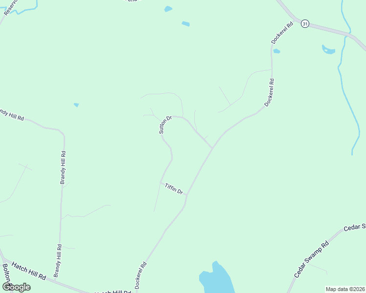 map of restaurants, bars, coffee shops, grocery stores, and more near 50 Sutton Drive in Vernon