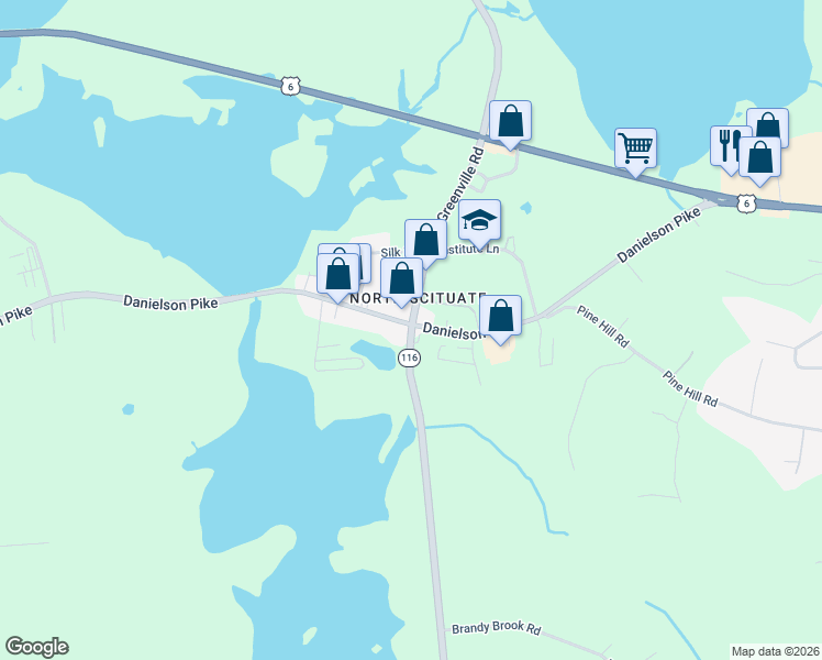 map of restaurants, bars, coffee shops, grocery stores, and more near in Scituate