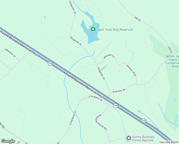 map of restaurants, bars, coffee shops, grocery stores, and more near 65 Kingman Street in Lakeville