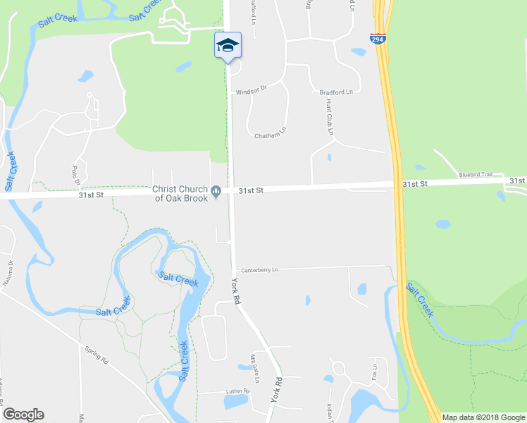 map of restaurants, bars, coffee shops, grocery stores, and more near 3111 York Road in Oak Brook