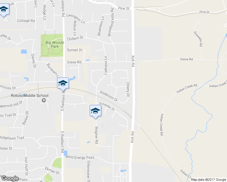 map of restaurants, bars, coffee shops, grocery stores, and more near 1413 Becker Avenue in Batavia