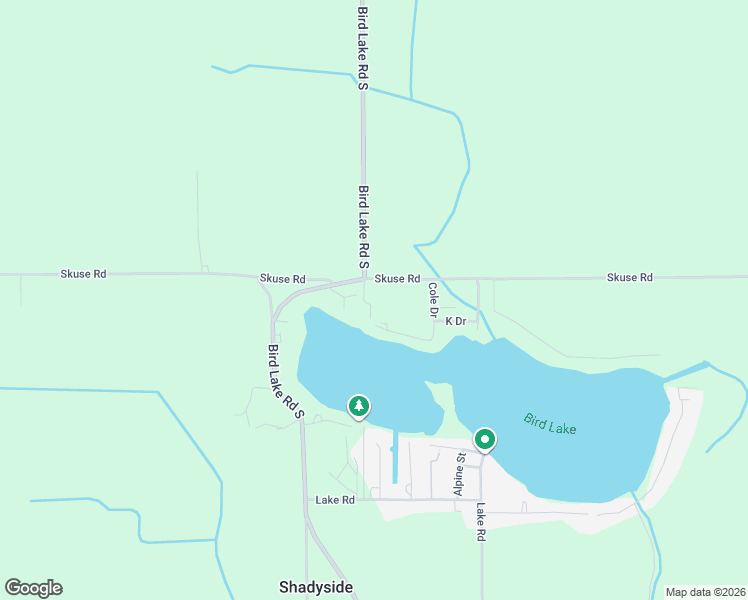 map of restaurants, bars, coffee shops, grocery stores, and more near 6001 Skuse Road in Osseo