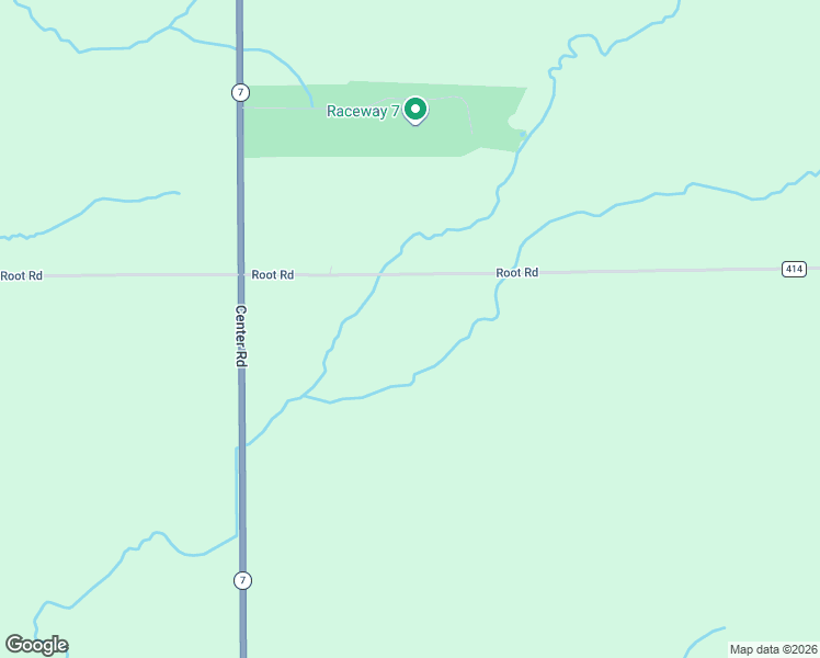 map of restaurants, bars, coffee shops, grocery stores, and more near 6072 Root Road in Conneaut