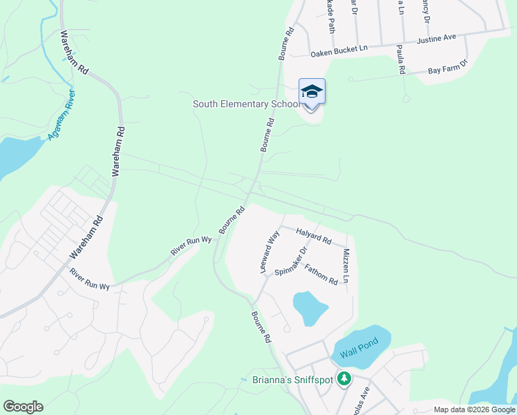map of restaurants, bars, coffee shops, grocery stores, and more near 216 Bourne Road in Plymouth