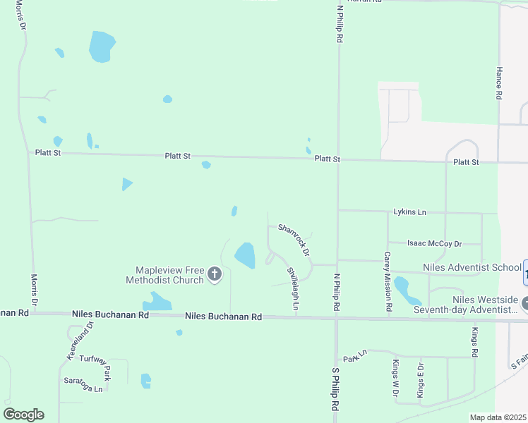 map of restaurants, bars, coffee shops, grocery stores, and more near 340 Erin Drive in Niles