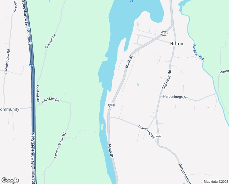 map of restaurants, bars, coffee shops, grocery stores, and more near 1883 New York 213 in Ulster Park