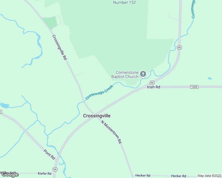 map of restaurants, bars, coffee shops, grocery stores, and more near Highway 98 in Edinboro