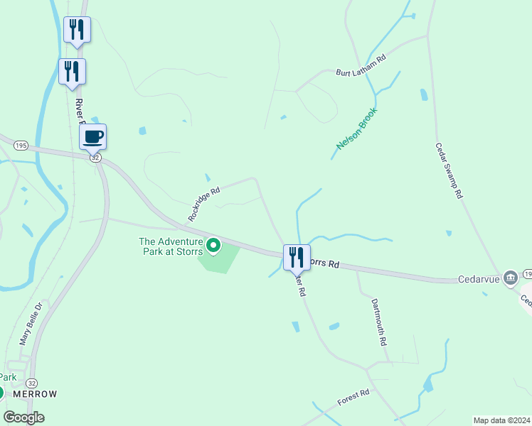 map of restaurants, bars, coffee shops, grocery stores, and more near 201 Baxter Road in Mansfield