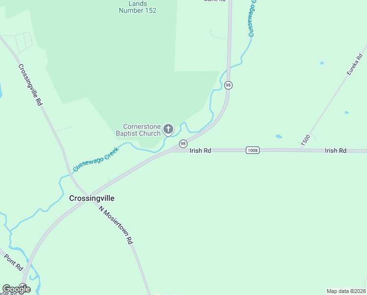 map of restaurants, bars, coffee shops, grocery stores, and more near 26124-26130 Highway 98 in Edinboro