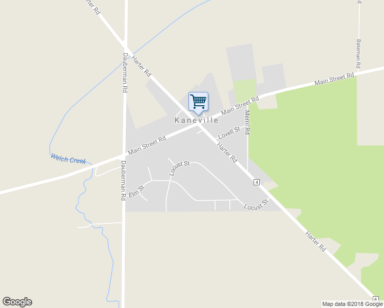 map of restaurants, bars, coffee shops, grocery stores, and more near 46W710 Locust Street in Elburn