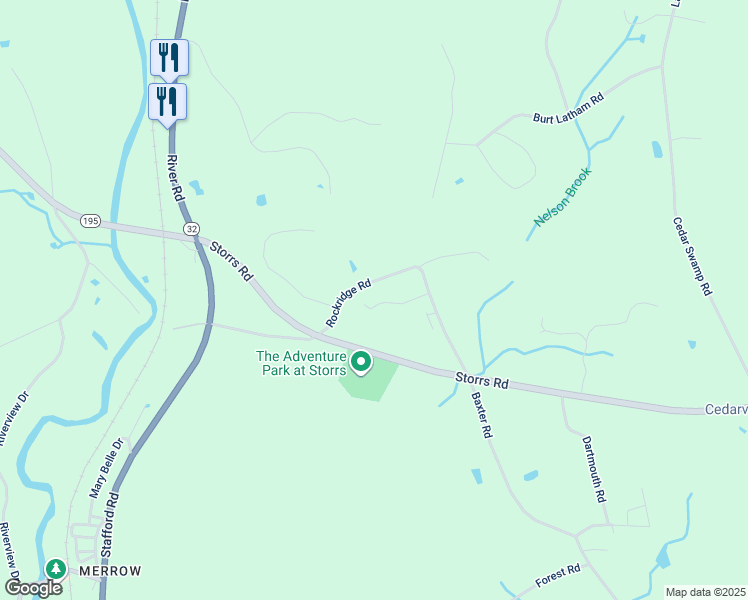 map of restaurants, bars, coffee shops, grocery stores, and more near 33 Rockridge Road in Mansfield