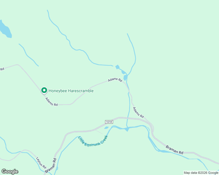 map of restaurants, bars, coffee shops, grocery stores, and more near 320 Adams Road in Equinunk