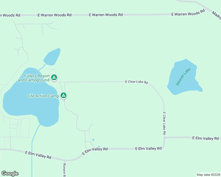 map of restaurants, bars, coffee shops, grocery stores, and more near 1921 East Clear Lake Road in Buchanan