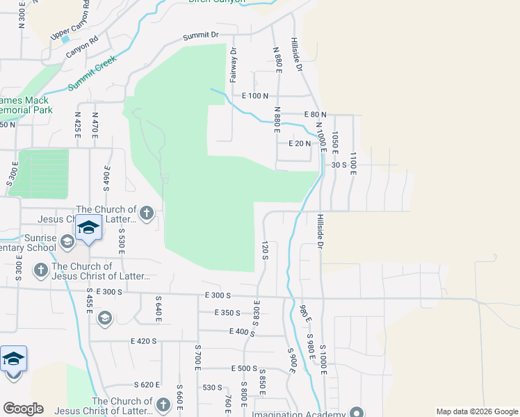 map of restaurants, bars, coffee shops, grocery stores, and more near 127 South 830 East in Smithfield