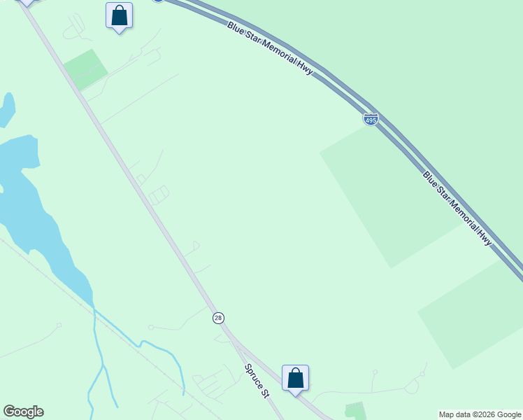 map of restaurants, bars, coffee shops, grocery stores, and more near 26 Ridge Drive in Middleborough