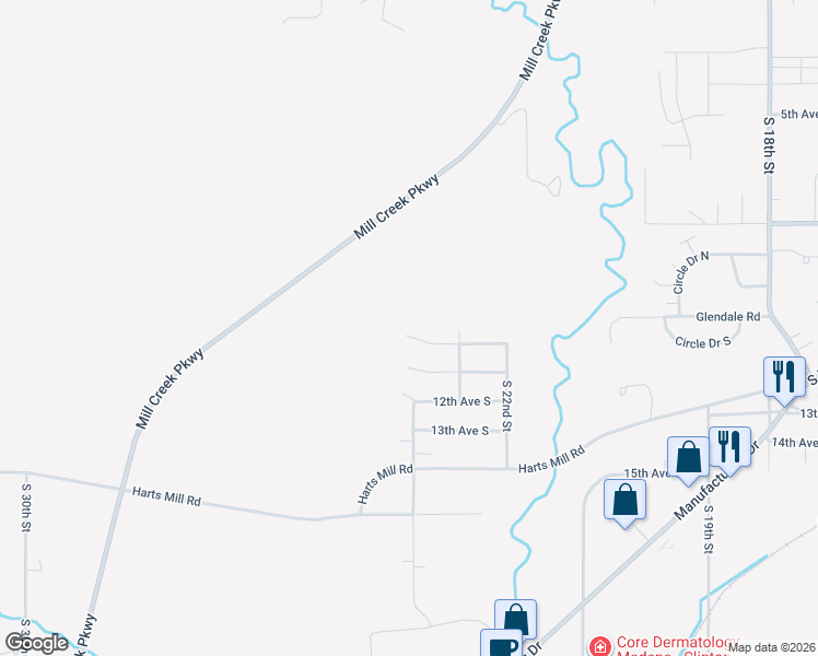 map of restaurants, bars, coffee shops, grocery stores, and more near 2340 Lafayette Terrace in Clinton