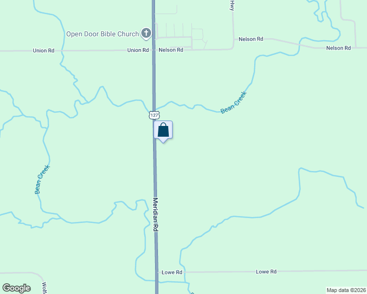 map of restaurants, bars, coffee shops, grocery stores, and more near 631 South Meridian Road in Hudson