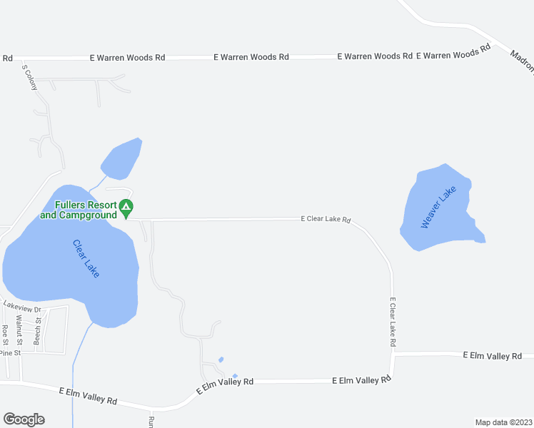 map of restaurants, bars, coffee shops, grocery stores, and more near 1921 East Clear Lake Road in Buchanan