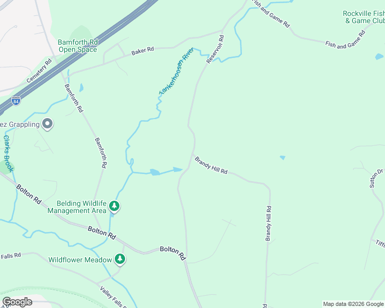 map of restaurants, bars, coffee shops, grocery stores, and more near 2 Brandy Hill Road in Vernon