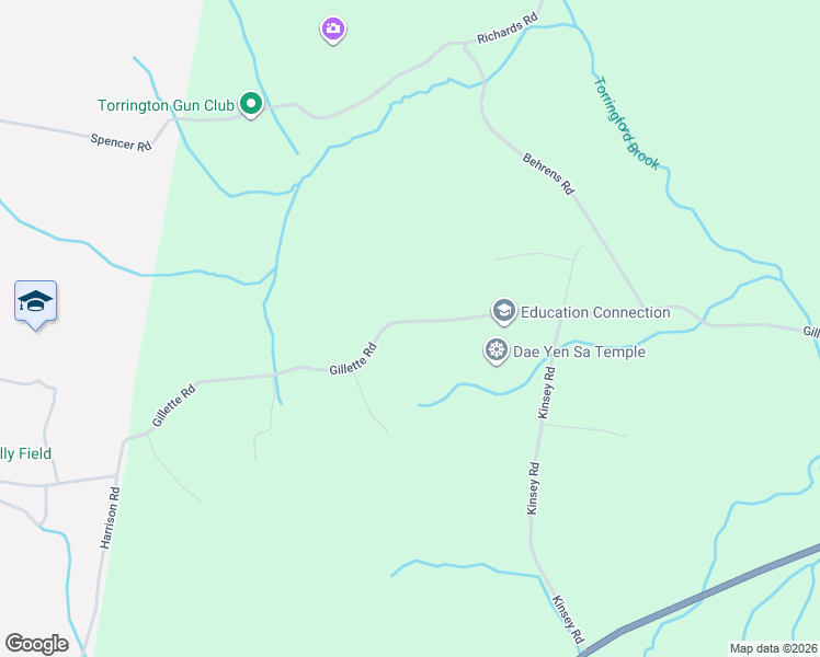 map of restaurants, bars, coffee shops, grocery stores, and more near 247 Gillette Road in New Hartford