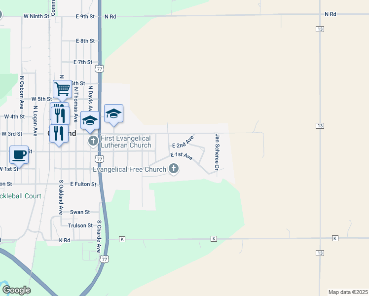map of restaurants, bars, coffee shops, grocery stores, and more near 810 East 2nd Avenue in Oakland