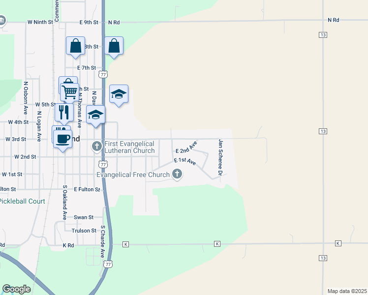 map of restaurants, bars, coffee shops, grocery stores, and more near 810 East 2nd Avenue in Oakland
