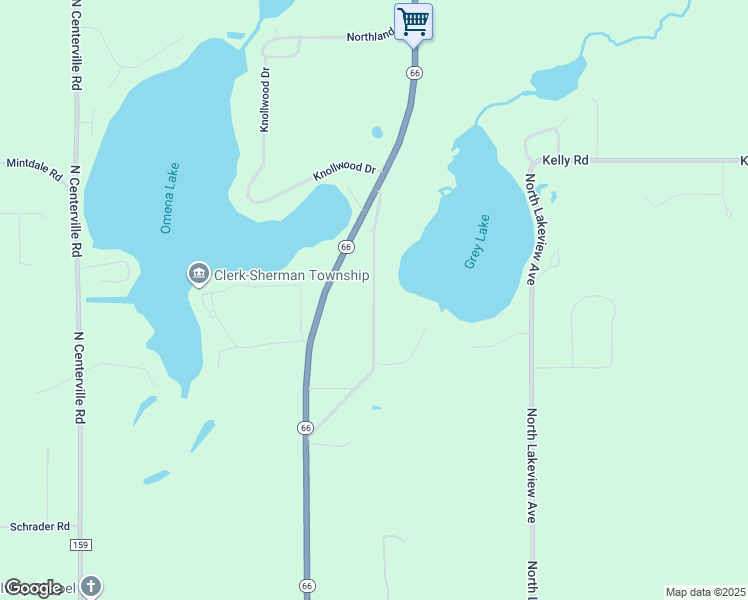 map of restaurants, bars, coffee shops, grocery stores, and more near 66454 Grey Lake Road in Sturgis