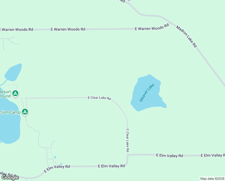 map of restaurants, bars, coffee shops, grocery stores, and more near 2099 East Clear Lake Road in Buchanan