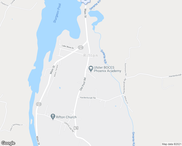map of restaurants, bars, coffee shops, grocery stores, and more near 1372 Old Post Road in Ulster Park