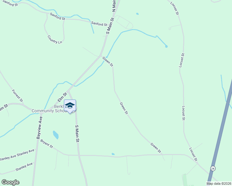 map of restaurants, bars, coffee shops, grocery stores, and more near 18 Green Street in Berkley