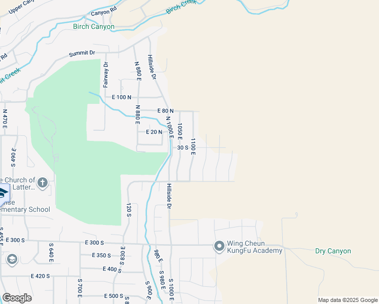 map of restaurants, bars, coffee shops, grocery stores, and more near 45 1100 East in Smithfield