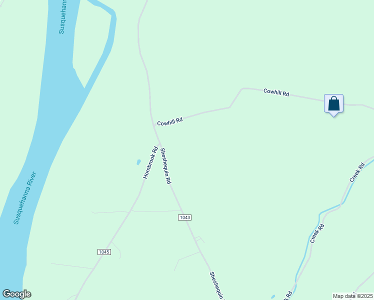 map of restaurants, bars, coffee shops, grocery stores, and more near 3930 Sheshequin Road in Towanda