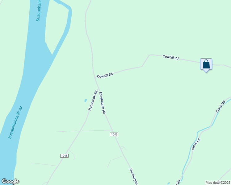 map of restaurants, bars, coffee shops, grocery stores, and more near 3930 Sheshequin Road in Towanda