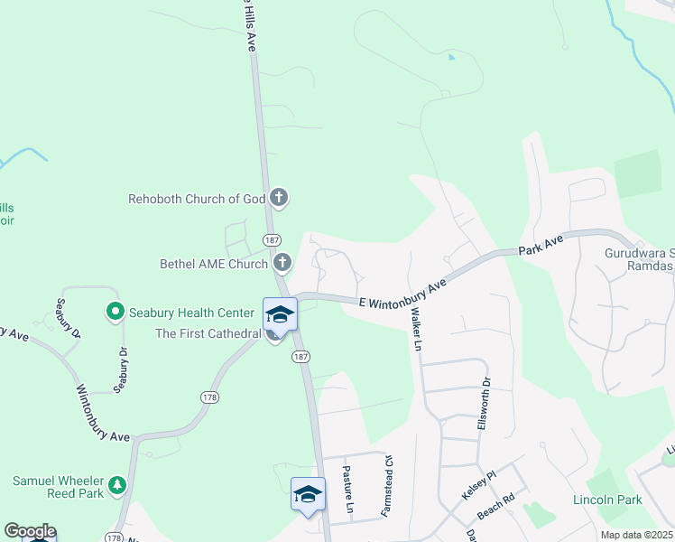 map of restaurants, bars, coffee shops, grocery stores, and more near 66 Barry Circle in Bloomfield